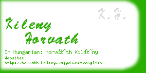 kileny horvath business card